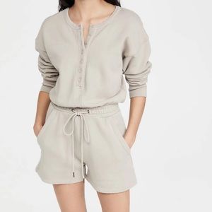 Citizens of Humanity Feather Grey Woman’s Loulou Fleece Romper